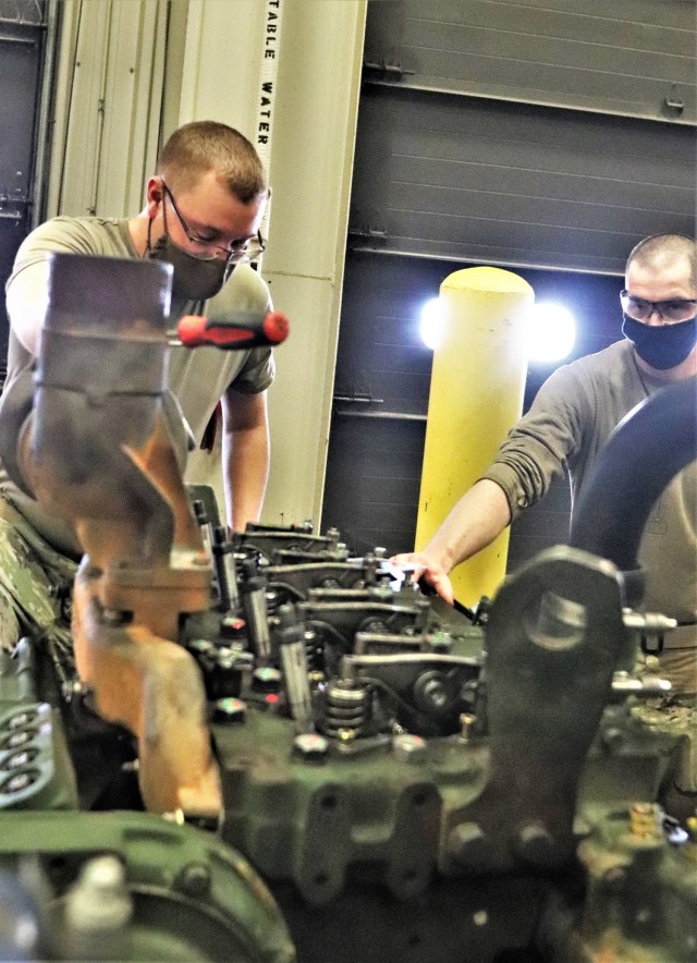 Construction Equipment Repairer Advanced Leader Course students build skills at Fort McCoy