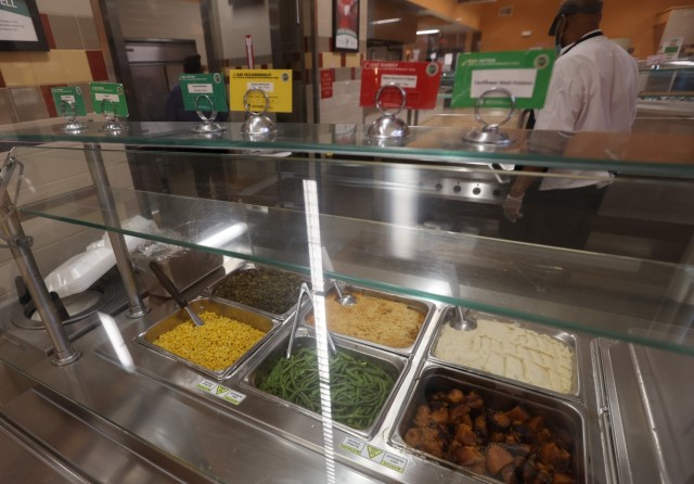 The Black History Month meal at the Cantiny Dining Facility on February 28, 2022 included options that focused on a healthy yet cultural background.