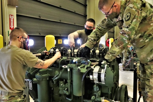 Construction Equipment Repairer Advanced Leader Course students build skills at Fort McCoy