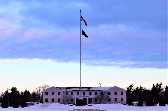 79th MP Soldier supporting OAW flies special flag for Chicago Police Memorial Foundation