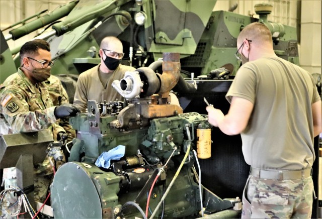 Construction Equipment Repairer Advanced Leader Course students build skills at Fort McCoy