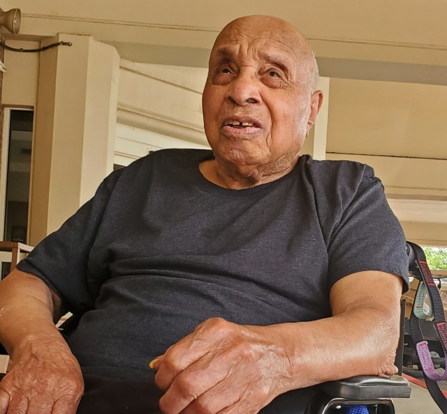 
Ivan “Big Daddy” Toney Sr., 100, is a WWII veteran and retired from Redstone Arsenal. 
