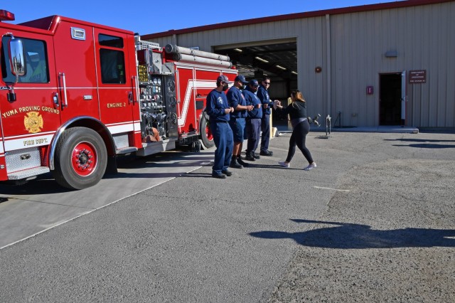 Yuma Proving Ground first responders show their dance moves for a cause