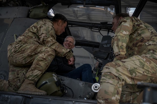 Latvian leadership visits U.S. Soldiers at Lielvārde Air Base