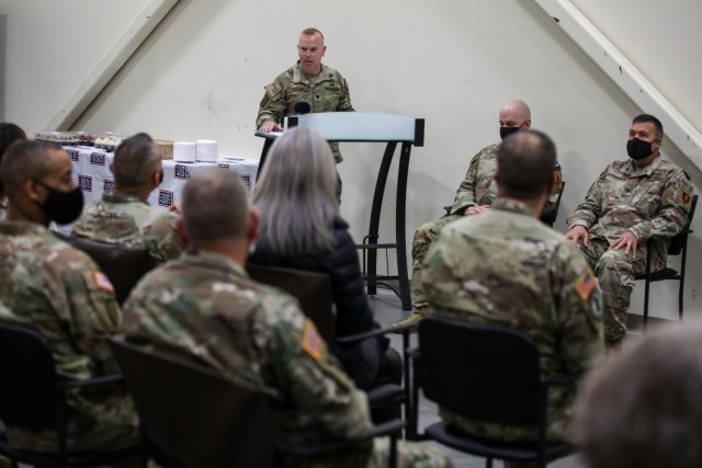 79th Explosive Ordnance Disposal Battalion, 71st Ordnance Group, 20th CBRNE Command, conducted a battalion casing ceremony on March 11th, 2022, at Fort Riley, KS., as the unit prepares for its deployment to the U.S. Central Command theater of...