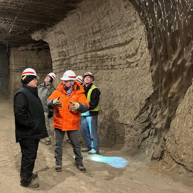 Mr. Pinkham visits the permafrost tunnel in Alaska