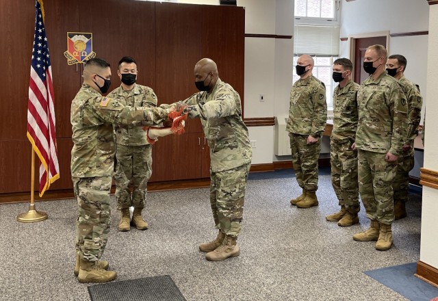 902nd Contracting Battalion cases colors for deployment 