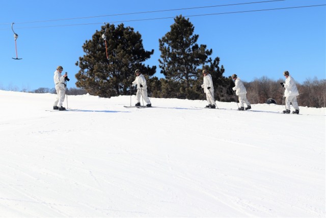 Cold-Weather Operations Course class 22-05 students make most of skiing training