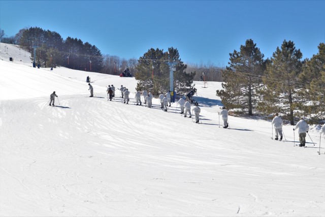 Cold-Weather Operations Course class 22-05 students make most of skiing training