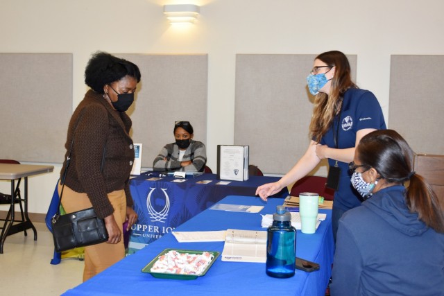 Fort Polk spouses looking for job opportunities attended a job fair March 2. 

