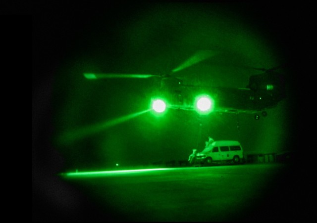 20th Special Forces Group participates in sling load night operation