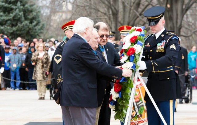 Medal of Honor recipients will participate in a wreath-laying ceremony on Friday, March 25th at Arlington National Cemetery&#39;s Tomb of the Unknown Soldier. Fellow recipient and former Army Spc. 5th Class Clarence Sasser will also participate. 