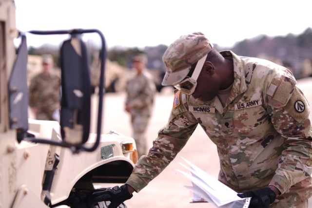 Transportation unit conducts Soldier of the Quarter competition