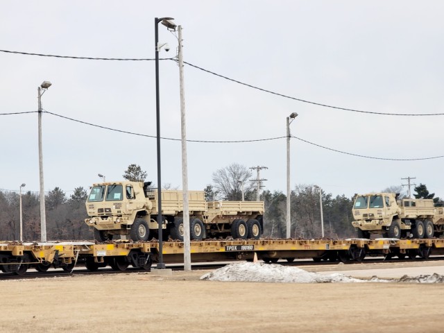 485th Engineer Company rail operations at Fort McCoy