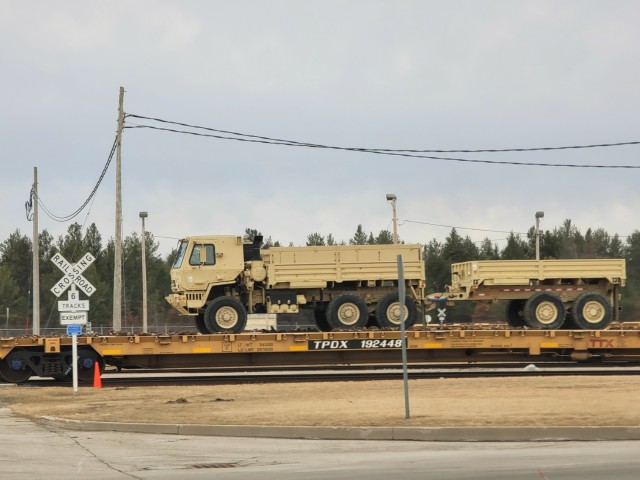 485th Engineer Company rail operations at Fort McCoy