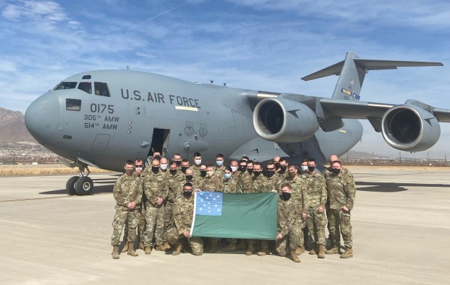 U.S. Army Military Police Soldiers of the Vermont National Guard's 172nd Law Enforcement Detachment at Fort Bliss, Texas, before deploying to Romania March 6, 2021. The Military Police Soldiers conducted inner-perimeter security patrols and...