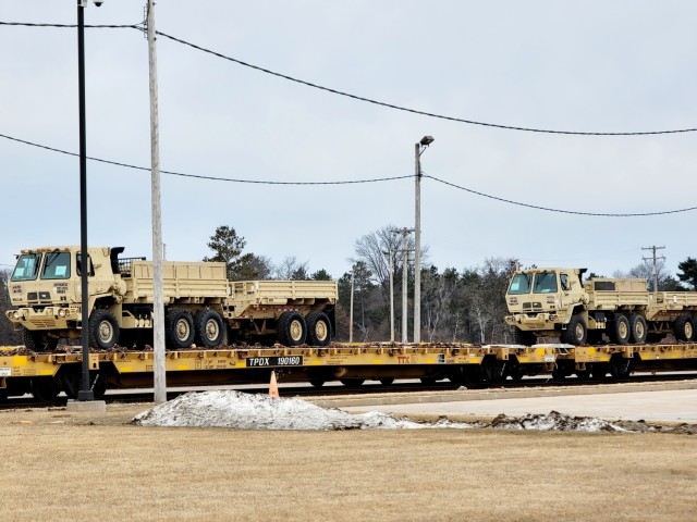 485th Engineer Company rail operations at Fort McCoy