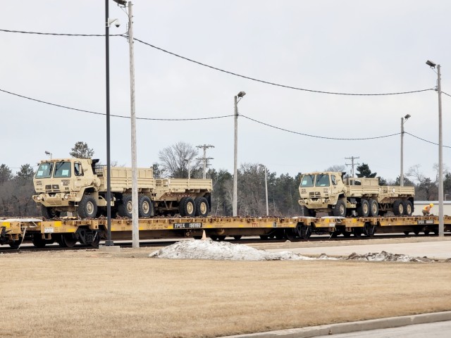 485th Engineer Company rail operations at Fort McCoy