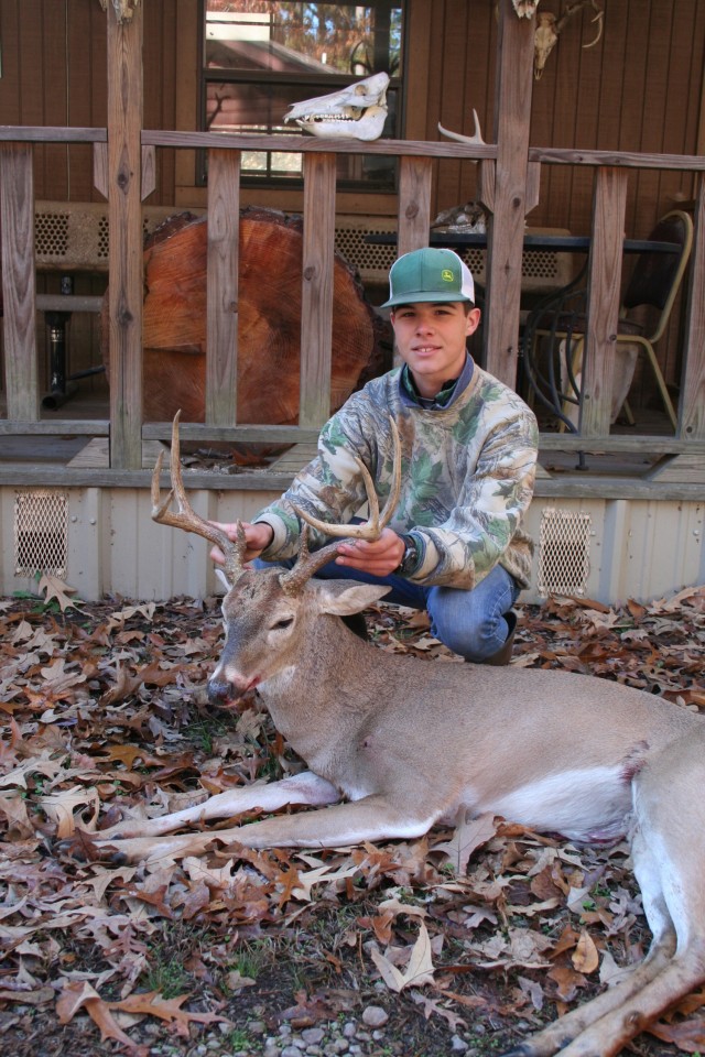 Ryan Meadows is pictured during the hunting season at Red River Army Depot.