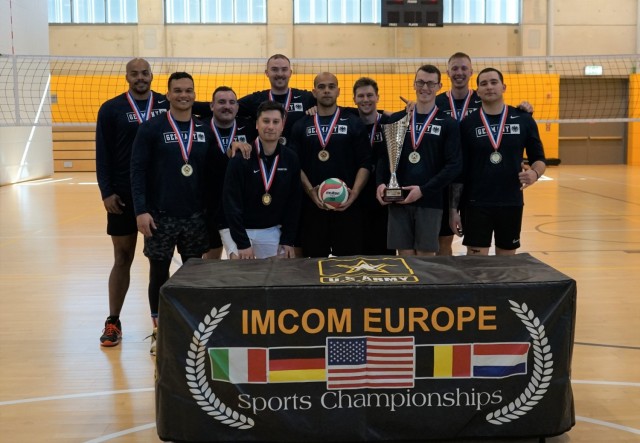 Ramstein spikes Aviano to win IMCOM-E Varsity Volleyball Tournament