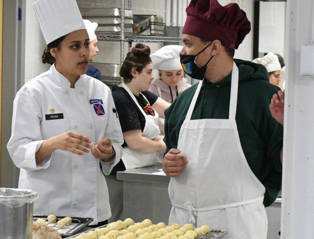 Fort Drum chefs share passion for cooking with local culinary arts students