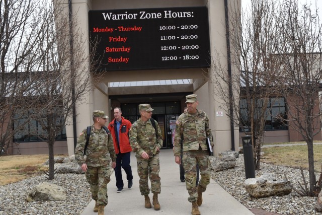 Installation Management Command deputy commanding general visits Fort Riley