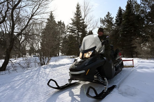 Ski trail provides winter recreation opportunity with a view