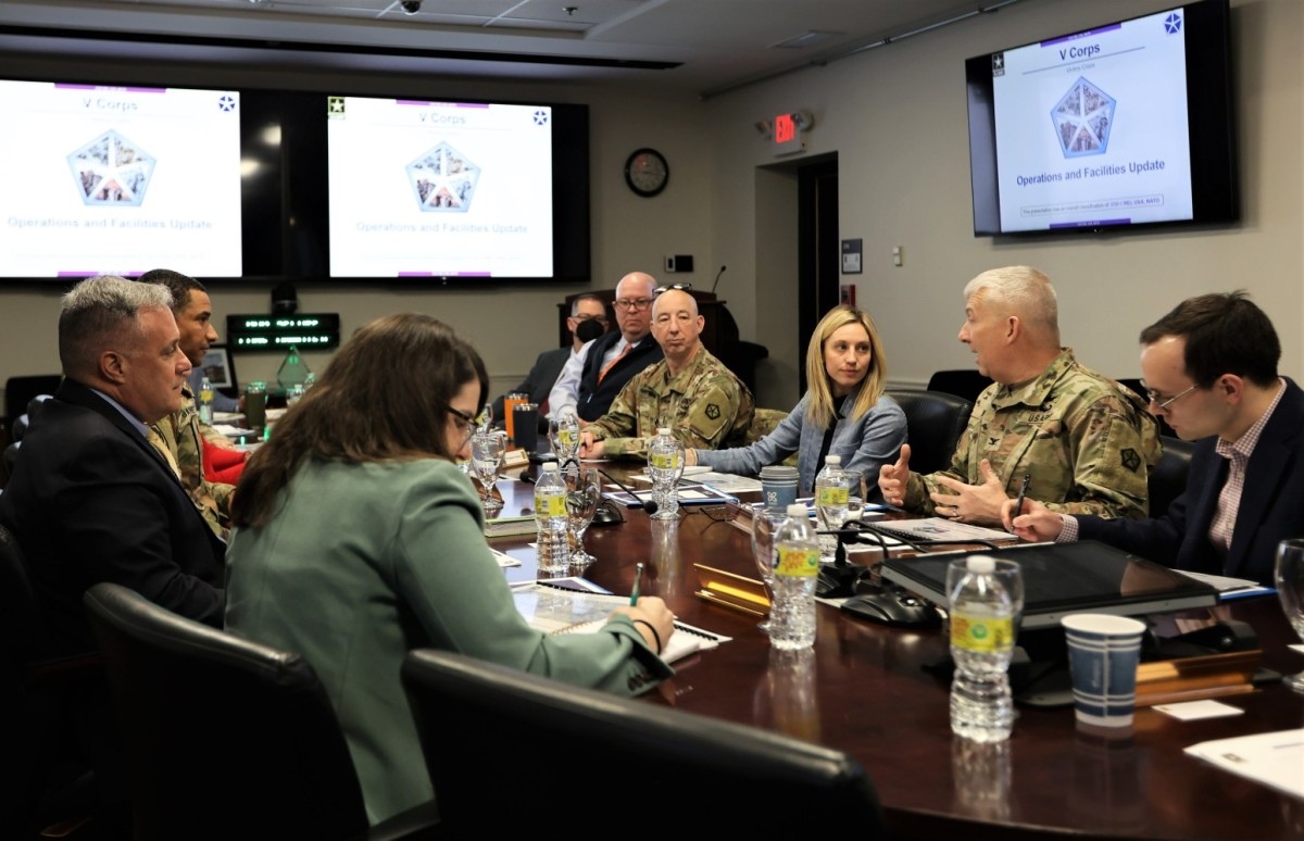 McConnell staffer tours Fort Knox, briefed on Cadet Summer Training, V