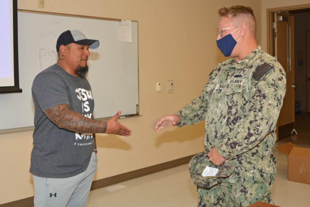 Both Soldiers and civilians at White Sands Missile Range thanked Anthony Torres, the author of Letters to My People: Thoughts of a Recovering Addict, for his inspirational words after he spoke as a part of Alcohol Awareness Month on April 12, 2022.
