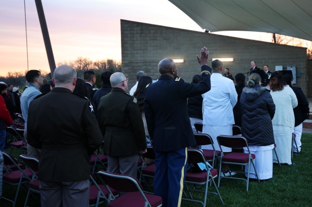 Fort Knox Garrison chaplain delivers message of hope at frigid Easter sunrise service