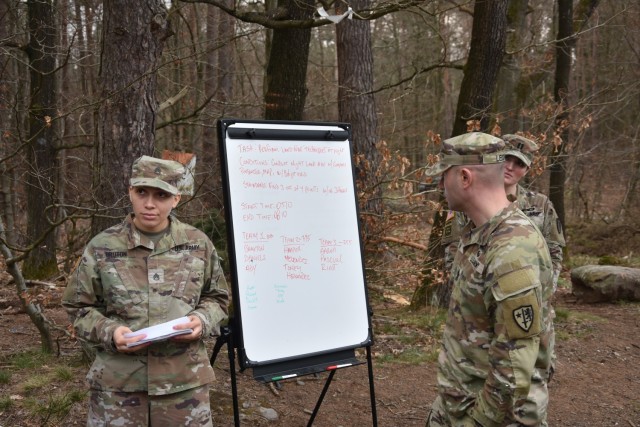Company holds land navigation training
