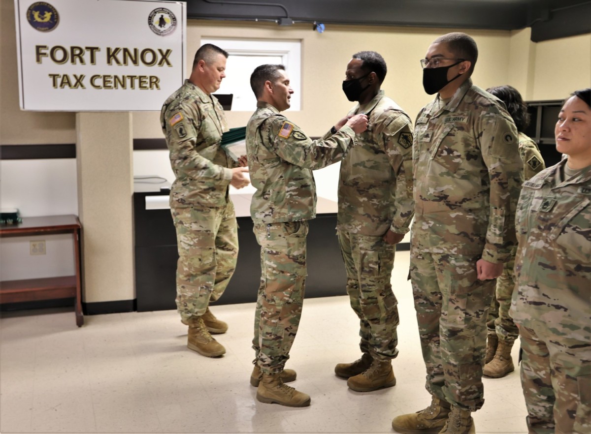 Fort Knox Tax Center team honored at closing ceremony following