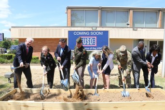 Fort Benning holds new USO Center ceremonial groundbreaking