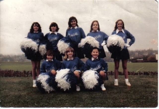 Vest worn as part of the Dallas Cowboy Cheerleader uniform, 1973