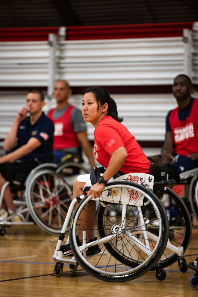 U.S. Army Veterans Train in Wheelchair Basketball at the 2022 Invictus Games Team U.S. Training Camp