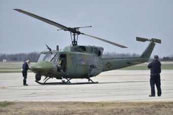 Air Force helicopter crews gain valuable training at Fort Leonard Wood 