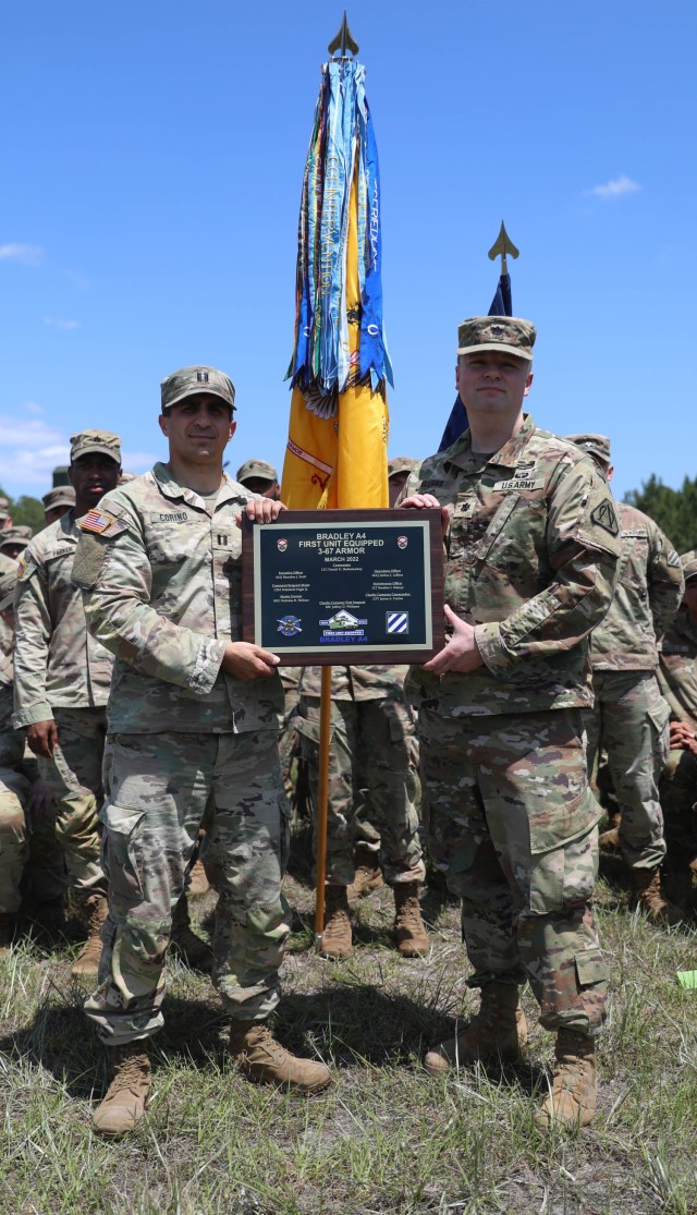 U.S. Army equips first unit with modernized Bradley