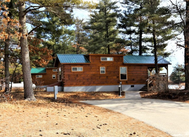 Cabins at Fort McCoy’s Pine View Campground are available during fishing season, year-round