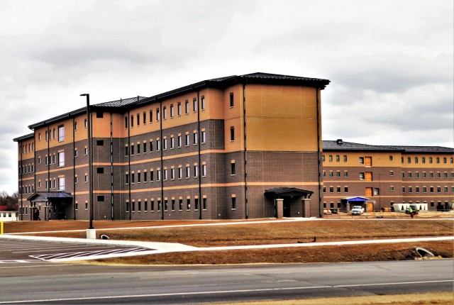 First transient troops training barracks construction project, funded in FY 2019, completed at Fort McCoy