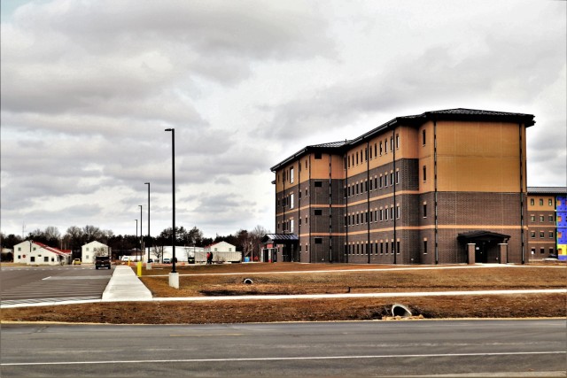 First transient troops training barracks construction project, funded in FY 2019, completed at Fort McCoy