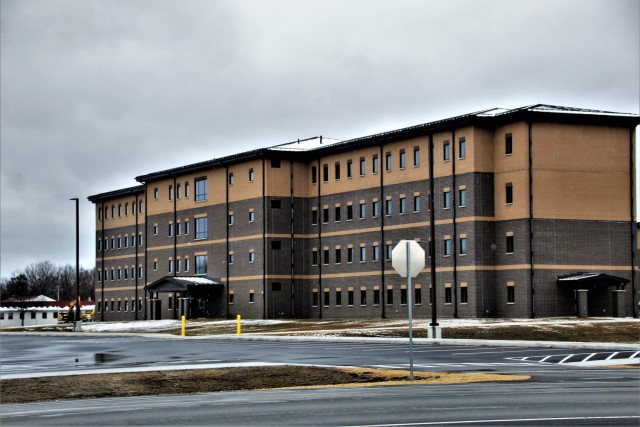First transient troops training barracks construction project, funded in FY 2019, completed at Fort McCoy