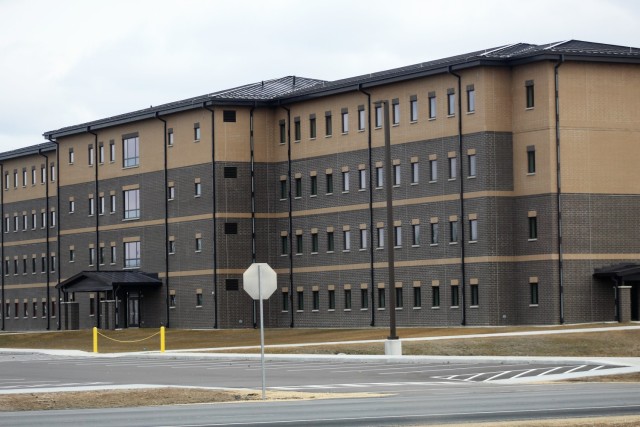 First transient troops training barracks construction project, funded in FY 2019, completed at Fort McCoy