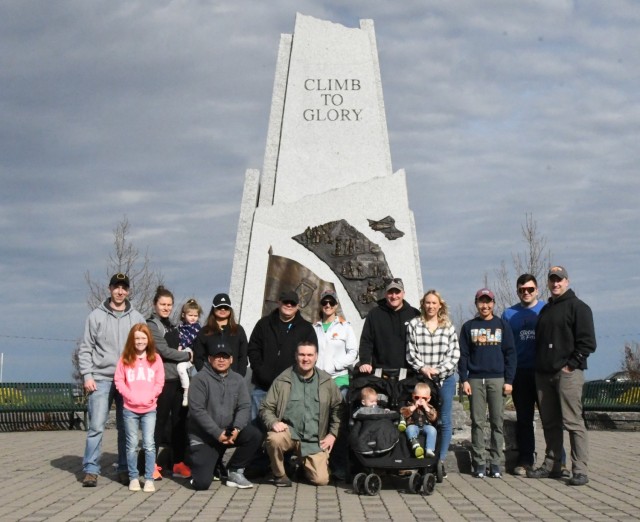 Dozens of 10th Mountain Division (LI) Soldiers and family members joined Friends of Thompson Park volunteers for a trail cleanup effort April 23 at Thompson Park. 