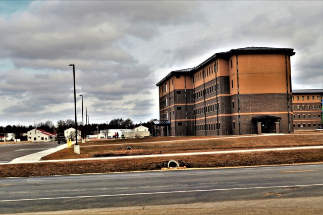 First transient troops training barracks construction project, funded in FY 2019, completed at Fort McCoy