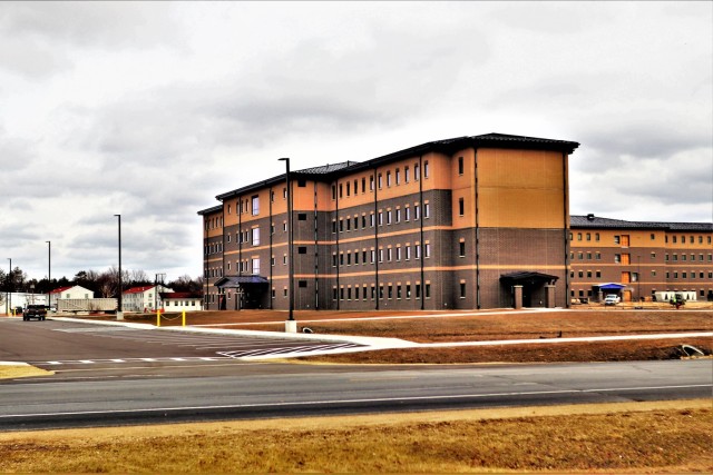 First transient troops training barracks construction project, funded in FY 2019, completed at Fort McCoy