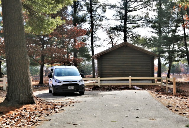 Cabins at Fort McCoy’s Pine View Campground are available during fishing season, year-round