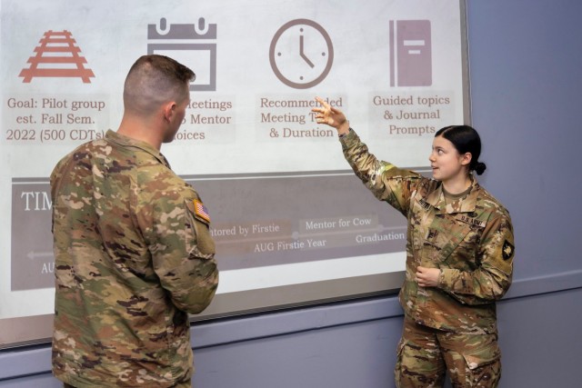 Cadets at West Point taking &#39;Colloquium in Psychology&#39; prepared a project on Cadet fulfillment for Project Days 2022 taking place April 27, 2022, on West Point, N.Y. In their presentation, they will explain the problem, review relevant research, and then present an evidence-based solution to help create a culture that supports a Cadet’s ability to find success and meaningfulness at West Point separate from their performance.
