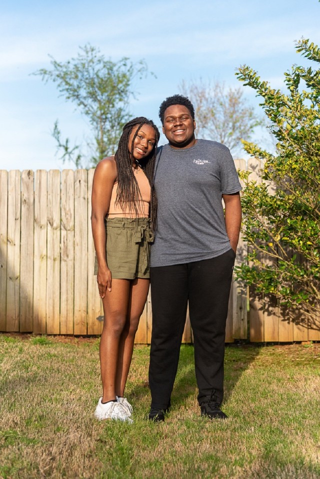 Camryn Lomack attends Liberty Middle School while her brother, Christian, goes to James Clemens High School. 