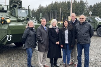 Olympia Leaders, 7ID Tour Around JBLM in Spring Community Connector Event