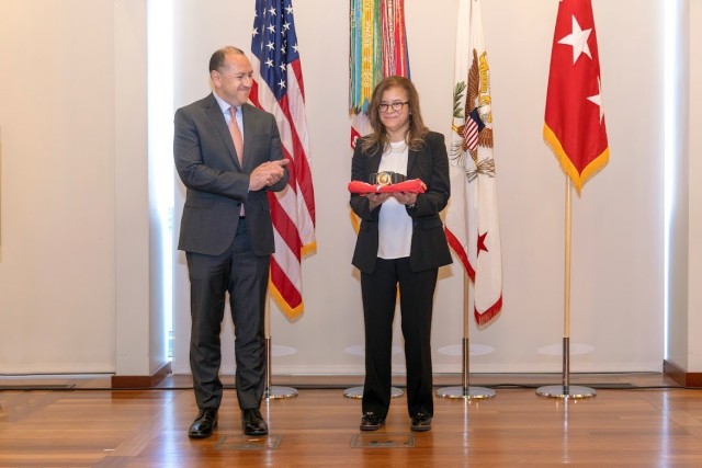 HON Gabe Camarillo, 35th Under Secretary of the Army, visits USMA on April 29, 2022. (U.S. Army photo by Christopher Hennen, USMA)